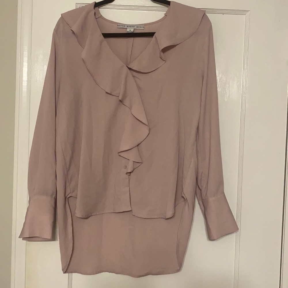 Ruffled Pink Blouse